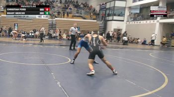 141 lbs Round Of 32 - Christian Ford, Unrostered vs Brady Mercer, Unrostered- Spartan Combat RTC