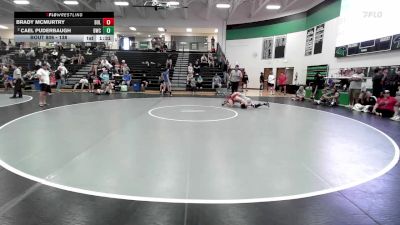 138 lbs Semifinal - Brady McMurtry, BullTrained vs Cael Puderbaugh, Bobcat Wrestling Club