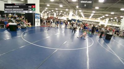 50 lbs Champ. Round 4 - Maggie Colvin, Utah vs Benzlee Greenhalgh, Utah