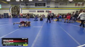 JV-8 lbs Round 3 - Nolan Mercer, Mount Vernon vs Keegan Grobe, Williamsburg