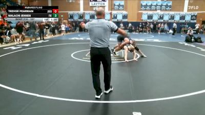 157 lbs Cons. Round 3 - Malachi Jensen, Fremont vs Trevor Pearmain, Jordan