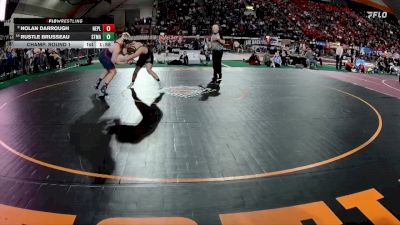 3A 215 lbs Champ. Round 1 - Rustle Brusseau, St. Maries vs Nolan Darrough, New Plymouth