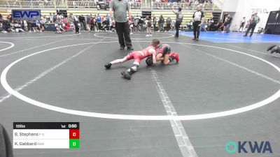 55 lbs Quarterfinal - Bronson Stephens, F-5 Grappling vs Kason Gabbard, Raw Wrestling Club