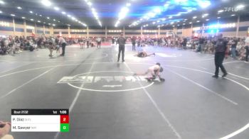 53 lbs Rr Rnd 3 - Presley Diaz, Outlaws WC vs Makayela Sawyer, Mat Demon WC