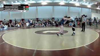 121-128 lbs Cons. Round 2 - Ryleigh Lee-Welch, Fighting Hornets WC vs Grace Overstreet, Rangers Wrestling Club