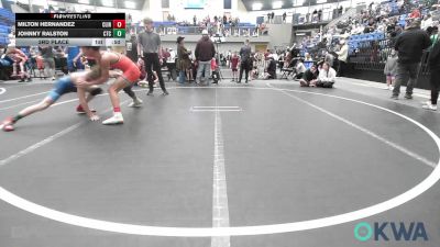 112 lbs 3rd Place - Milton Hernandez, Clinton Youth Wrestling vs Johnny Ralston, Chandler Takedown Club