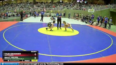 100 lbs Round 1 - Tylee Grosdidier, New Plymouth vs Bailey Wilson, Eagle Point Youth Wrestling Cl