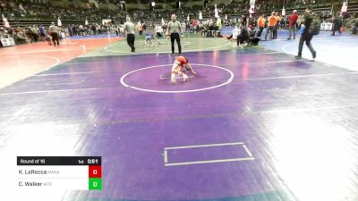 50 lbs Round Of 16 - Kyle LaRocca, Manalapan vs Carter Walker, Bitetto Trained Wrestling