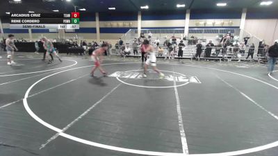 126 lbs Semifinal - Arcadius Cruz, Team Aggression vs Rene Cordero, Poway Elite