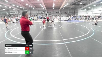 126 lbs 3rd Place - Liz Donovan, Doughgirls vs Mackenzie Childers, Young Guns - Quad Cities