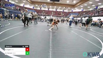 92-98 lbs Consi Of 4 - Bradley Egan, Cowboy Wrestling Club vs Kayden Carver, D3 Wrestling Cluib