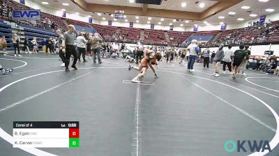 92-98 lbs Consi Of 4 - Bradley Egan, Cowboy Wrestling Club vs Kayden Carver, D3 Wrestling Cluib