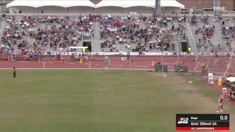 High School Girls' 300m Hurdles 2A, Finals 1