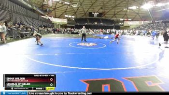 108 lbs Champ. Round 2 - Charlie Wheeler, Mat Rats Rebooted vs Emma Wilson, Shelton Wrestling Club