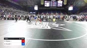 170 lbs Cons 32 #1 - Owen Wasley, Wisconsin vs Brenton Russell, Indiana