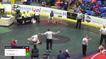 89 lbs Round Of 16 - Hayden Seymour, West Allegheny vs Brennen Veverka, Claysburg-Kimmel