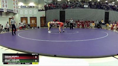 150 lbs Placement Matches (8 Team) - Teigan Newell, Crown Point vs Grant Voelker, Evansville Mater Dei