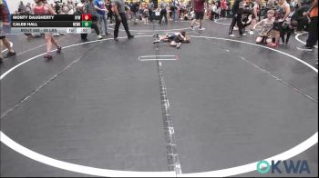 58 lbs Consi Of 8 #2 - Monty Daugherty, Victory Youth Wrestling vs Caleb Hall, Newkirk Takedown Club