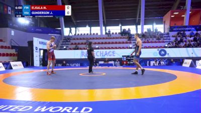 86 kg Repechage #3 - Miko Elkala, Finland vs John Gunderson, United States