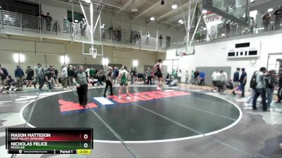 175 lbs Cons. Round 3 - Mason Matteson, West Valley (Spokane) vs Nicholas Felice, Ridgeline