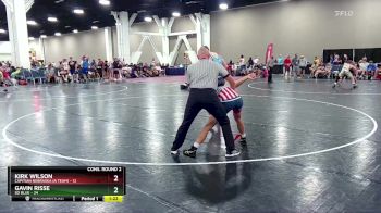 144 lbs Semis & Wb (16 Team) - Gavin Risse, SD Blue vs Kirk Wilson, Capitian Nebraska (A Team)