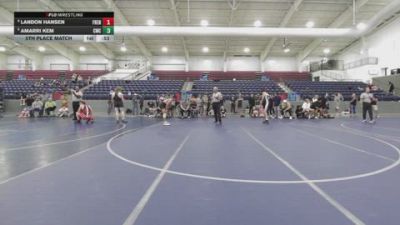 120 lbs 5th Place Match - Amarri Kem, Champions Wrestling Club vs Landon Hansen, Frenchtown