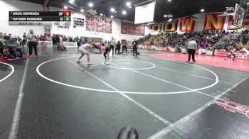 126 lbs Cons. Semi - Knox Espinoza, Long Beach Poly vs Kayden Vasquez, South Hills