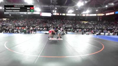3A 285 lbs Quarterfinal - Mack Jorgensen, Grace vs Robert Fuentes, Declo