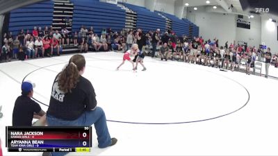 50 lbs Round 4 (6 Team) - Nara Jackson, Kansas Girls vs Aryanna Bean, Team Iowa Girls