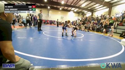 49 lbs Round Of 16 - PC Smith, Pawhuska Elks Takedown vs Axel Gregory, Tulsa Blue T Panthers