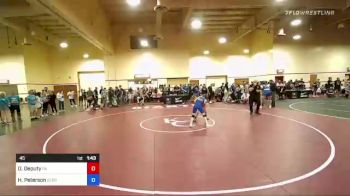 45 lbs Semis - Dominic Deputy, Pennsylvania vs Haakon Peterson, Sebolt Wrestling Academy