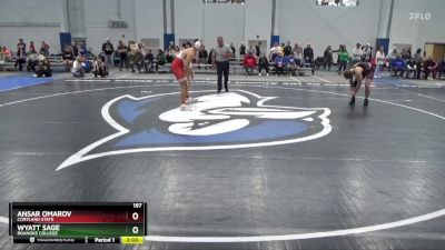 197 lbs Cons. Round 3 - Ansar Omarov, Cortland State vs Wyatt Sage, Roanoke College