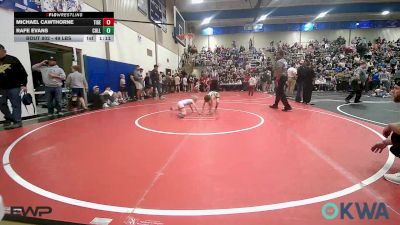49 lbs Quarterfinal - Michael Cawthorne, Tiger Trained Wrestling vs Rafe Evans, Collinsville Cardinal Youth Wrestling