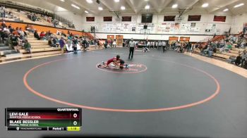 91 A & B Quarterfinal - Blake Bessler, Powell Middle School vs Levi Gale, Riverton Middle School