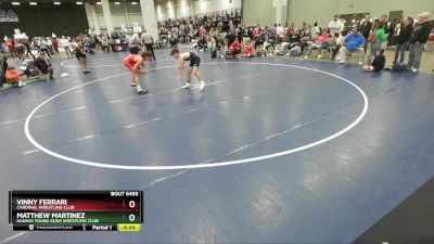 120 lbs Champ. Round 2 - Vinny Ferrari, Cardinal Wrestling Club vs Matthew Martinez, Kansas Young Guns Wrestling Club