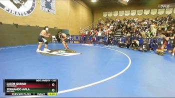215 lbs Cons. Round 2 - Fernando Avila, Bullard vs Jacob Qubadi, Chaminade