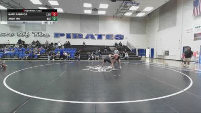 141 lbs Round 3 (4 Team) - Nate Barrios, San Joaquin Delta College vs Andy Ho, Mission College