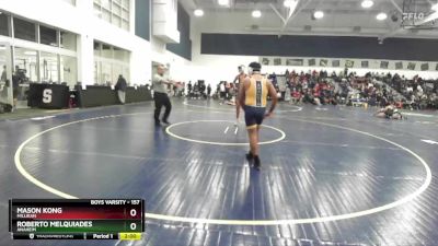 157 lbs Champ. Round 1 - Mason Kong, Millikan vs Roberto Melquiades, Anaheim