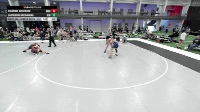 Junior Boys - 157 lbs Cons. Round 2 - Jackson McDaniel, Betterman Elite Wrestling vs Damien Davison, Minnesota