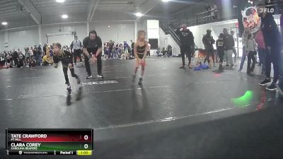 50 lbs Semifinal - Clara Corey, Carolina Reapers vs Tate Crawford, Ft Mill