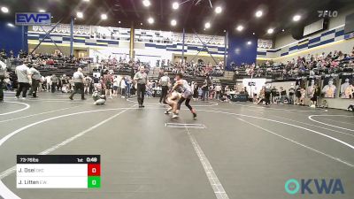 73-76 lbs Rr Rnd 3 - JZ Osei, OKC Saints Wrestling vs Jackson Litten, Elgin Wrestling