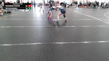 129/136 Round 4 - Mackenzie Shaver, NC Wrestling Factory vs Skylin Darnell, No Worries Academy