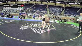 Girls-125 lbs Cons. Semi - Serenity Hayes, Whittemore-Prescott Hs Girls vs Olivia Root, Holt Hs Girls