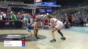 106 lbs Consi Of 64 #2 - Teague Brown, Utah vs Zach Campbell, Idaho