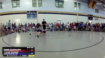 94 lbs Quarterfinal - Baker Stauffacher, Zionsville Wrestling Club vs Carter Sanford, Dragon Wrestling Club