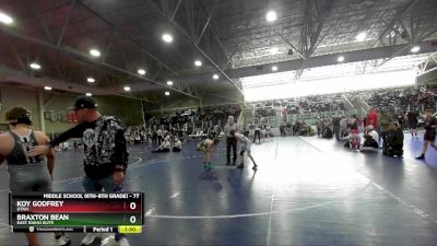 77 lbs Quarterfinal - Koy Godfrey, Utah vs Braxton Bean, East Idaho Elite