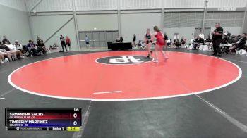 135 lbs Round 4 (6 Team) - Samantha Sachs, California Blue vs Timberly Martinez, Colorado