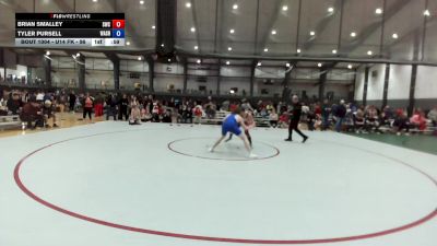 Open Men FK - 154.3 Champ. Round 1 - Brian Smalley, Shelton Wrestling Club vs Tyler Pursell, Washington