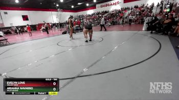 190 lbs Cons. Round 1 - Evelyn Love, Valley View vs Arianna Navarro, Palm Desert