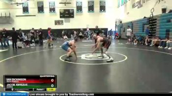 182 lbs Quarterfinal - Jacob Awiszus, Gering vs Ian Dickinson, Rock Springs